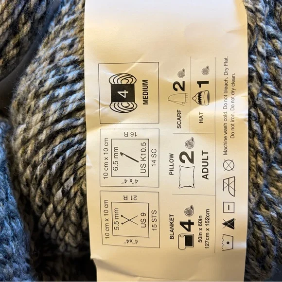 Big Twist Vortex Yarn Bundle Zebra 2 ful cakes and one partial - Picture 6 of 7